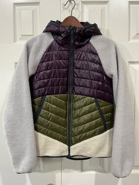 Mountain Hardwear Altius Hybrid Hoodie Sherpa Puffer Full Zip Jacket Size Medium